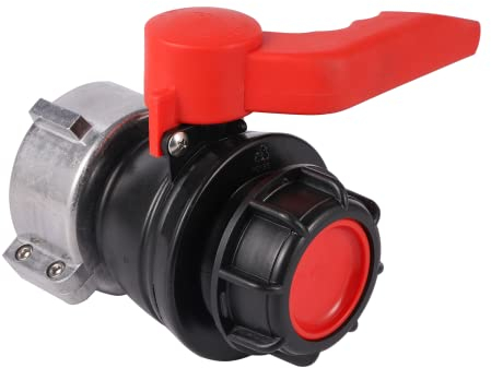 FOGWOWO IBC Adapter Kugelhahn 60 mm zu 80 mm IBC Tank Zubehör Ersatzkugelhahn Absperrhahn Ventil für Regenwassertank,Container, Regentonne