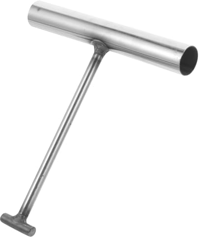 CHILDWEET Schachthaken Aus Metall T-Förmiger Kanaldeckelhaken Robust Für Hebewerkzeug Zum Anheben Von Schachtdeckeln Und Rolltüren 6.7 Zoll Leicht Bedienen