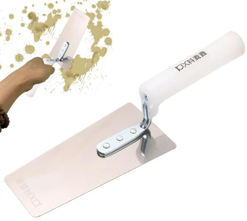 Stucco Trowel,Stainless Steel Plastering Trowel - Grout Trowel with Ergonomic Handle, Masonry Tools for Grouting Plastering Flooring Finishing