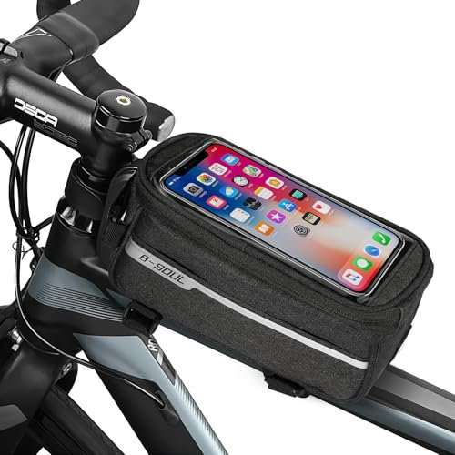 vvhippo Bolsa para Bicicleta Impermeable, Manillar y Teléfono Móvil, con Pantalla Táctil TPU para Dispositivos hasta 7,0'