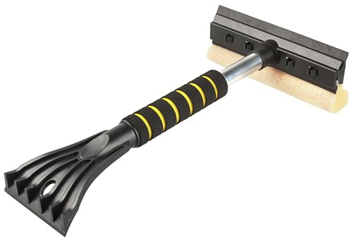 Walser Eiskratzer Auto, Eiskratzer Auto mit Besen, 2in1 Auto Schneebesen mit Auto Eiskratzer, Schneebesen Auto mit Ice Breaker, Scheibenkratzer Auto ca. 40 cm