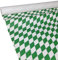 JUNOPAX Papiertischdecke 50m x 1,15m Raute grün-weiß