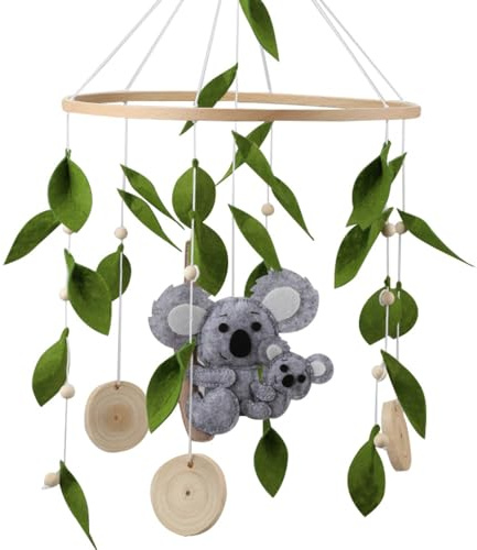 Koala Mobile en feutre fait à la main pour bébé Motif animal australien