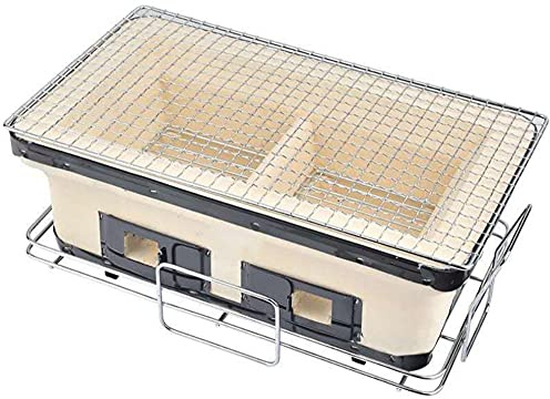 YXUANYZNB Bordsgaller med träkol, bordsgaller, keramisk kolgrill, japansk yakitori grillgrill, porös keramisk grill