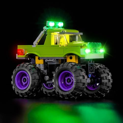 LocoLee Led Light Set Compatible with Lego 76312 The Hulk Truck vs. Thanos Led Decoration Lighting Kit Compatible with Lego 76312 Building Blocks Model,Only Lights Set,No Model