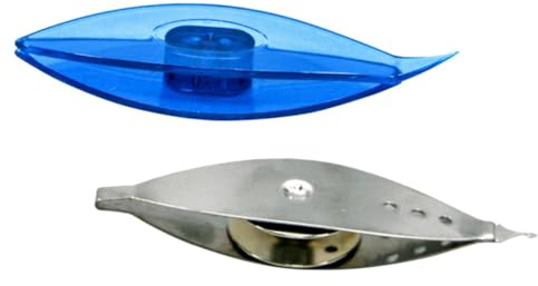 SOIMISS 2 pièces Navettes de Tissage Plastique et Métal DIY Outils de Tricotage Multifonctionnels pour Fournitures Loisirs Créatifs Accessoires Légers pour Écharpes Chapeaux et Bracelets