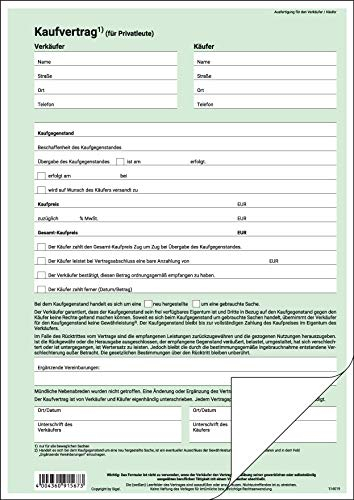 SIGEL KV420 Kaufvertrag (allgemein) DIN A4, 25 Stück