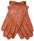 EEM Herren Lederhandschuhe, weiches italienisches Leder, Fleecefutter, klassisch, tobacco L