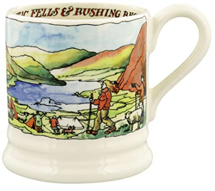 Emma Bridgewater Large Mug 1/2 Pint, Ceramic Coffee Mug Large - Stoneware Mug, Cappuccino, Latte, Coffee, Tea Cup - Beautiful Mugs, Birthday Gift - Coffee Mug The Lake District