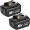 REACELL 2X 18V 5500mAh Ersatzakku für Makita Akku 18V BL1850B BL1850 BL1860B BL1860 BL1845 BL1815 BL1840 BL1830 LXT-400 194205-3 Kompatibilität für Makita Elektrowerkzeuge