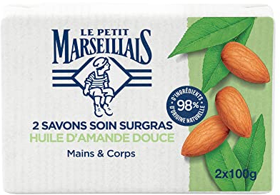 Le Petit Marseillais Sapone Kraft, mandorla dolce, 2 x 100 g