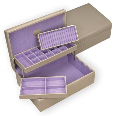 Windrose Charmbox mit 2 herausnehmbaren Einsätze/Merino Moda (beige-legacy)