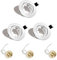 ATB-Foger 3 Pack White Recessed Ceiling Spotlights GU10 Light Mounting Frame Round Spotlights Trim Ring Fitting 30°Tilt Swivel Spotlight Fitting for Spotlight MR16 and 50mm Bulb Halogen