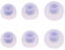 The Lord of the Tools 3 Paires de 6pcs Embouts d'oreille Remplacement Compatible avec Samsung Galaxy Buds 2 R177 Écouteurs Embouts de Rechange en Silicone S/M/L3 Tailles, Violet