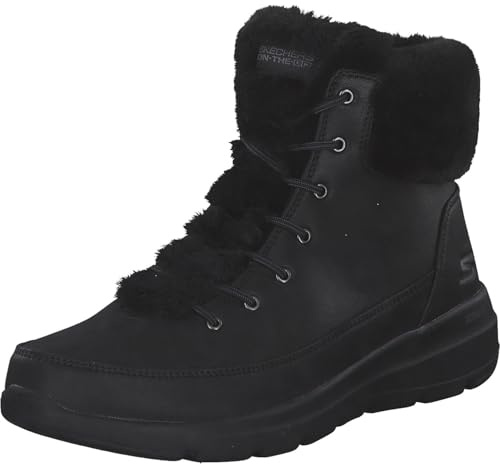 Skechers Glaciale Ultra, Stivaletto Donna, Colore: nero, 37 EU