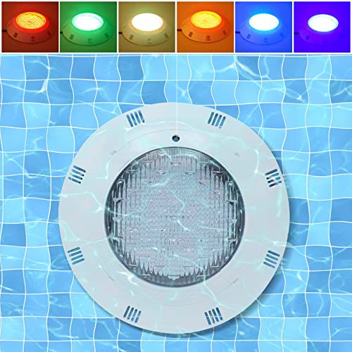 JDBDU Iluminación de piscina subacuática, RGB LED para piscina con mando a distancia, 12 V, 45 W, altamente impermeable, iluminación multicolor para piscina