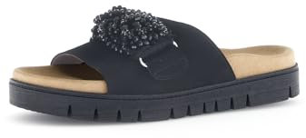 Gabor Damen Pantoletten, Frauen Slipper,Best Fitting,Gartenschuhe,Sommerschuhe,sommerclogs,Sandalen,Freizeitschuhe,Slides,schwarz,38 EU / 5 UK