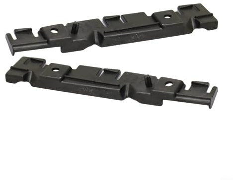 Besttoolifes Coppia di staffe paraurti anteriori 68074194AB 68074195AB per Fiat 500 2012-2015