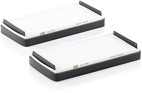 MANN-FILTER CU 2745-2 Innenraumfilter/Kabinenluftfilter (2er Set) - für Pkw + Transporter