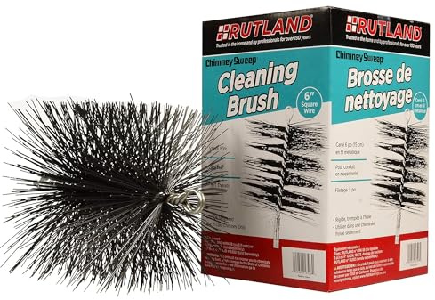 Rutland Products 16506 6-Inch Square Chimney Cleaning Brush