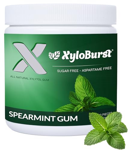 Xyloburst Gum Jar Spearmint 100 Count (5.29Oz)