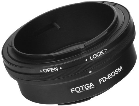 Fotga Bague d'adaptation pour objectif Canon FD & FL vers Canon EOS EF-M monture appareil photo sans miroir M1 M2 M3 M5 M6 M10 M50 M100
