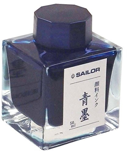 Sailor Fountain Pen, Pigment Bottle Ink, 50ml, Blue Ink 13-2002-242