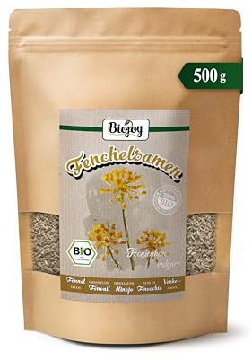 Biojoy EKO-Fänkålsfrön, naturlig, kontrollerad ekologisk kvalitet (500 gr)