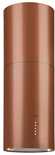 Klarstein Cappa Isola, Cappa Cucina con Timer, Flusso d'Aria di 650m³/h, Cappa per Isola Cucina con 3 Modalità e Design Candelabro Rame
