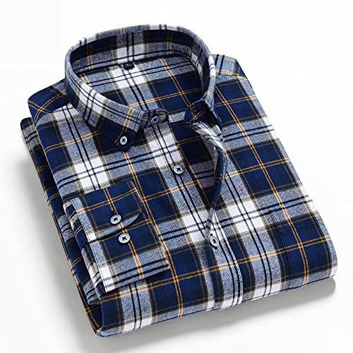 Camicie Casual Uomocamicia Di Flanella A Maniche Lunghe Da Uomo Camicia Termica Tartan Camicia Nera Da Uomo Vestibilità Regolare Boscaiolo Comodo Giacca A Quadri Camicia Da Lavoro Casual Per Uomo R