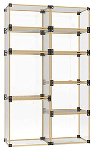 Transparente Acryl-Regale Vitrine Aus Acryl, Stapelbare Sammlerstücke, Staubdichtes Organizer-Ausstellungsregal, Herausnehmbare Würfel-Arbeitsplattenbox For Zuhause, Büro, Spielzeug, Modelle, Autos, A