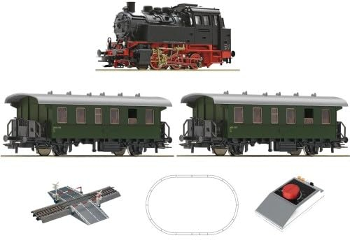 Roco 5100001 H0 Analog Starter Set:Dampflokomotive BR 80 mit Passagierzug