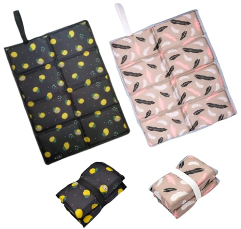2 Stück Sitzkissen Outdoor Faltbares, Tragbare Wasserdicht Sitzkissen Outdoor Kinder Sitzkissen Sitzunterlage Sitzmatte für Garten Camping Picknick