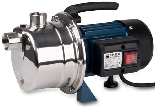 Wagner GREEN Spülpumpe SP-800 | Edelstahl hochleistungs Druckpumpe | selbstansaugend 4 bar Druck, 800 Watt