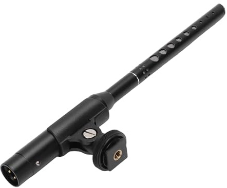 Cuifati Hanging Microphone Clear Sound Quality High Sensitivity Noise Reduction for Recording Studio Stage, Aluminum Alloy 60-18KHz, Suspended Microphone Overhead Cardioid Condenser Hanging for