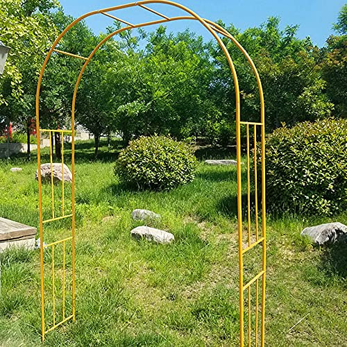 Marco de metal de hierro para plantas, 180 x 240 cm, decoración de boda, pabellón redondo, elegante enrejado al aire libre para vides y flores