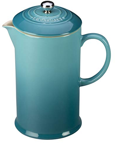 Le Creuset Stoneware French Press, 34 oz., Caribbean