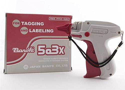 Starterset - Etikettierpistole Banok 503X Fein + 5 Ersatznadeln + 5.000 Heftfäden 65mm