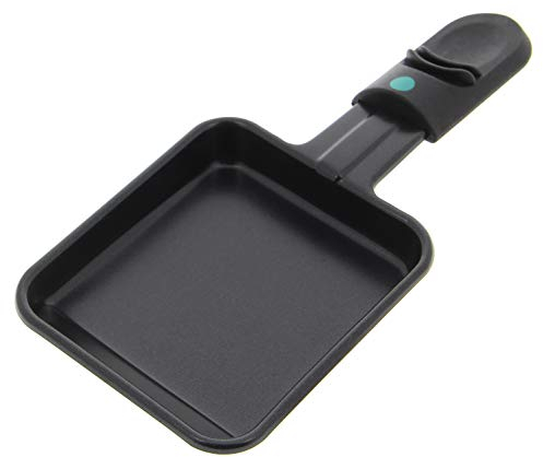 Gtapiece Poêlon carré pour raclette universel Dimensions partie creuse : 86x100mm, longueur totale : 19,5cm