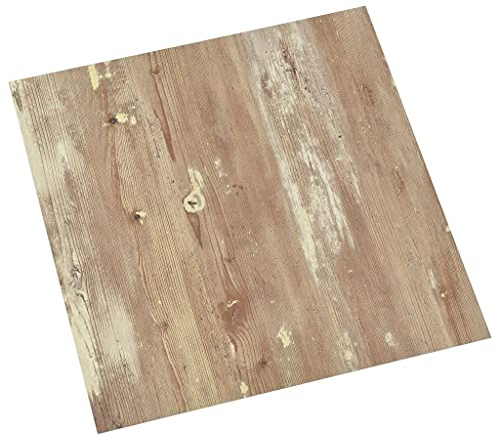 vidaXL 20x PVC Fliesen Selbstklebend Vinyl-Fliesen Bodenbelag Vinylboden Laminat Dielen Fußboden Fliese Laminatboden Bodenfliesen 1,86m² Braun