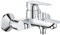 GROHE StartEdge - Einhand- Wannenarmatur (mit Temperaturbegrenzer, variable Mengenbegrenzung, automatische Umstellung, langlebig), chrom, 24198001