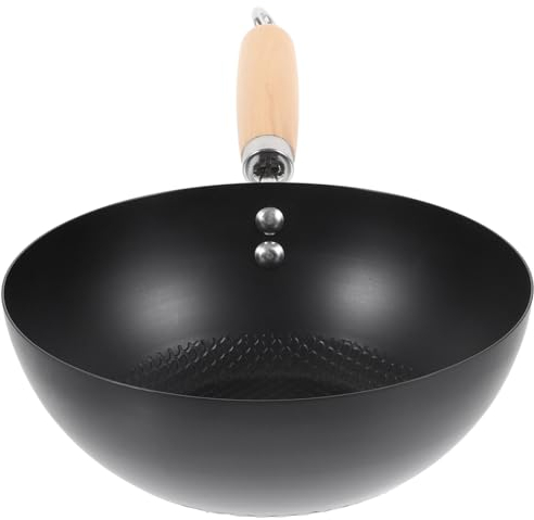 PRETYZOOM Wok Giapponese Piccolo Da 20 Cm Padella Antiaderente Per Cucinare Padella Per Saltare in Padella Pentolame Antiaderente Per Una