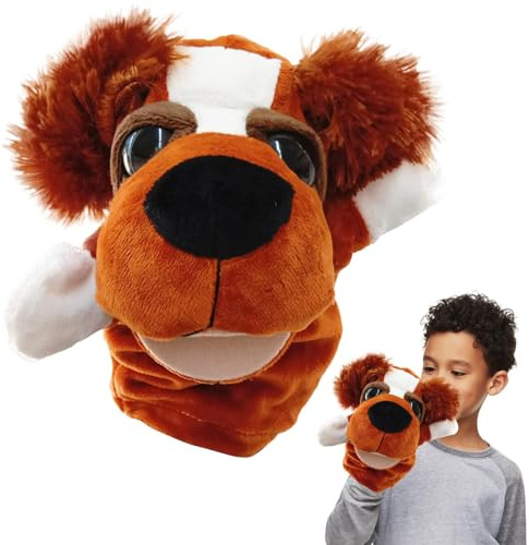 Marionette a mano - Marionetta per cani | Sviluppare le abilità motorie Marionette interattive Animali di peluche Avventure narrative Apprendimento giocoso, burattini di animali