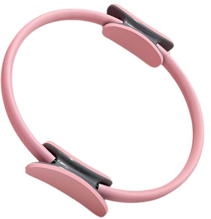 LOVIVER Anneau de Pilates Cercle de Pilates Accessoires de Pilates à Domicile Anneau de résistance pour Yoga Anneau d'exercice Flexible pour l'intérieur des, Rose