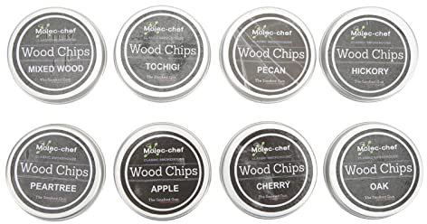 Whisky Wood Smoker -Cock -Cocktail -CHIP för Rökt Drycker, Pleasant Smoky Obstaroma, 8st Rökerchips för Cocktails, Lämplig för Alla Som älskar Hantverkscocktails, Trä/hickory/ek/körsbär