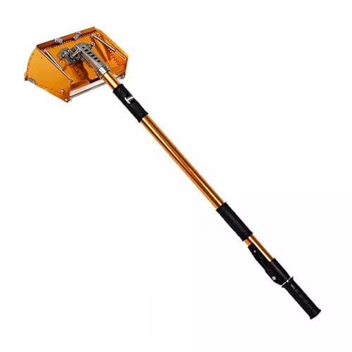 GCZQYAM Trockenbau-Flachspachtel-Set, 25 cm Profi-Trockenbauwerkzeug mit großem Spachtelkasten und ausziehbarem Griff (99 bis 180 cm) für die Verlegung von Gipskartonplatten und Rigipsplatten.