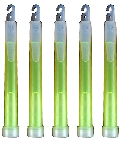 Geavonyg 6 Pouces Lumineuses Brillantes dans Les Tubes De Bâtons De Lueur Chimique Sombres