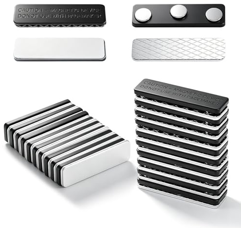 20 Pezzi Chiusura Magnetica per Tende 45 x 13 mm Clip Magnetiche per Zanzariere Magneti Adesivi per Tende Finestra Magnete Forte Calamita Adesiva per Zanzariere Tende per Porte Tende per Finestre