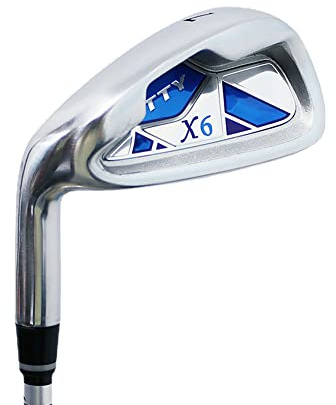 Ferri da golf per mancini per uomini e donne, mazza #7 con albero in acciaio grafite, perfetto per principianti, facile controllo della distanza, attrezzatura sportiva senza legno