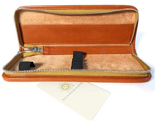 SONNENLEDER - hochwertiges Schreibetui KLUGE Farbe: Natur *Echtes Leder*